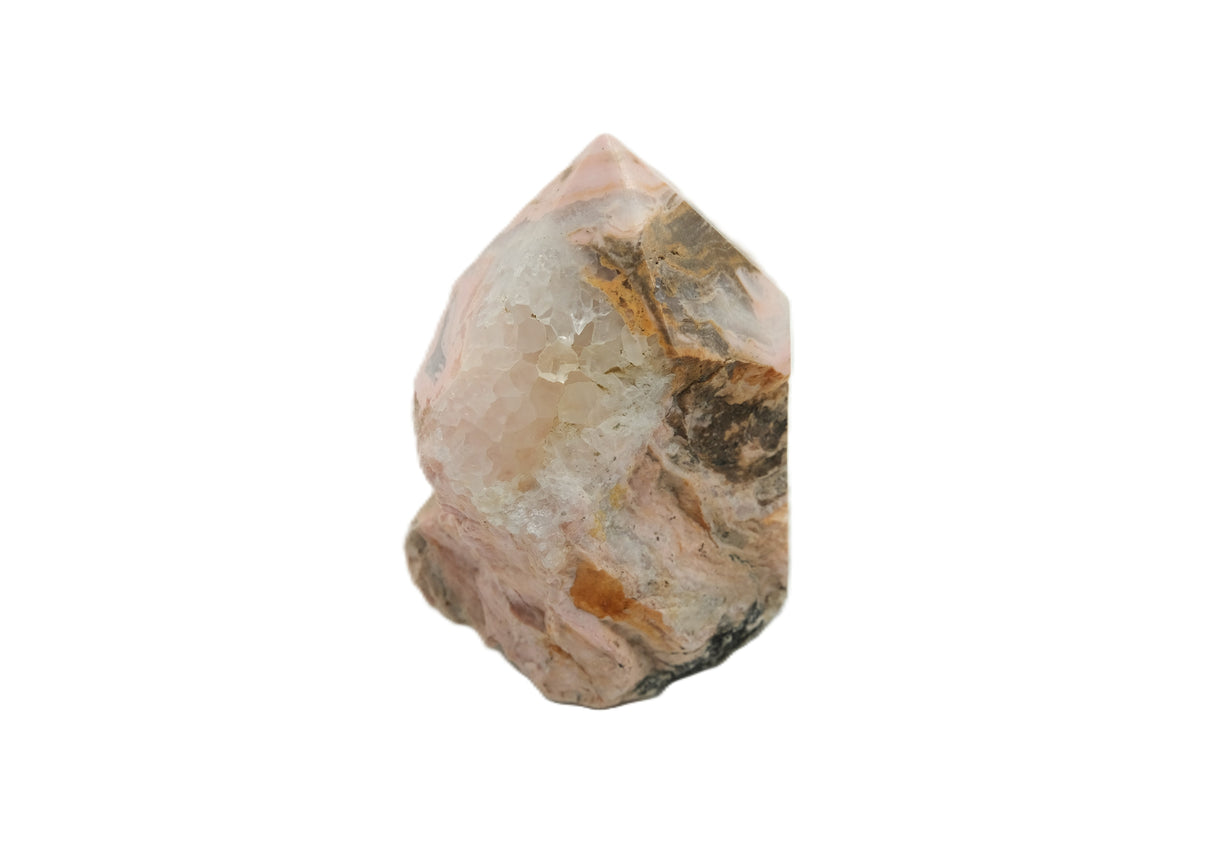 Rhodochrosite Polished Point with Flat Base
