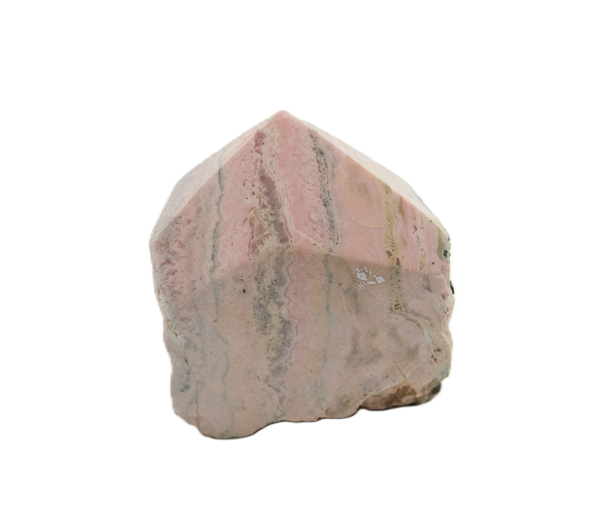 Rhodochrosite Polished Point with Flat Base