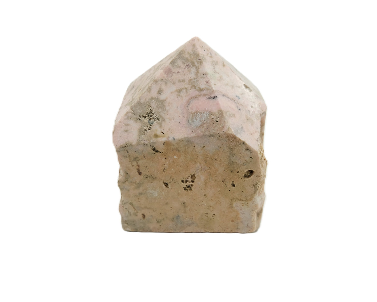 Rhodochrosite Polished Point with Flat Base