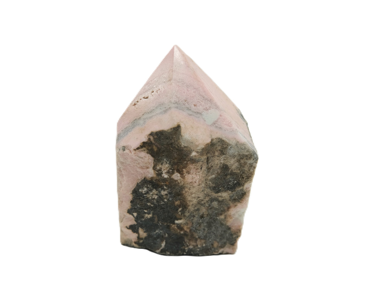 Rhodochrosite Polished Point with Flat Base