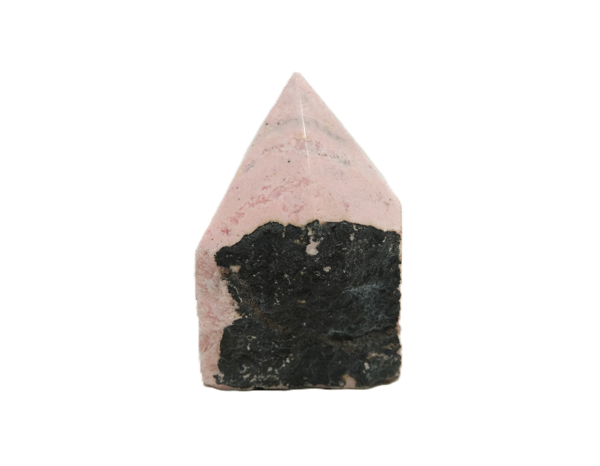 Rhodochrosite Polished Point with Flat Base