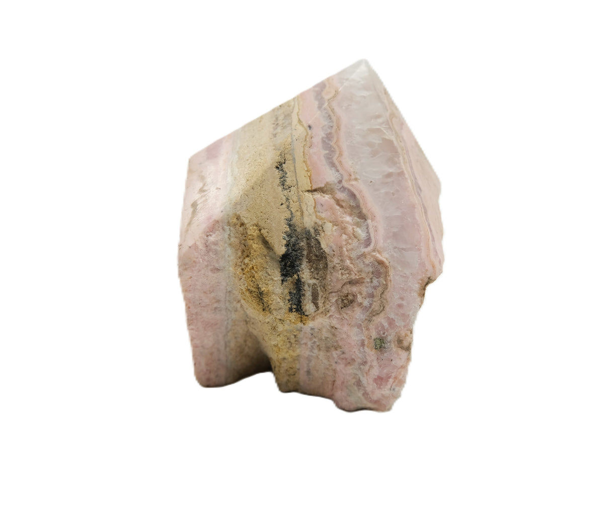 Rhodochrosite Polished Point with Flat Base