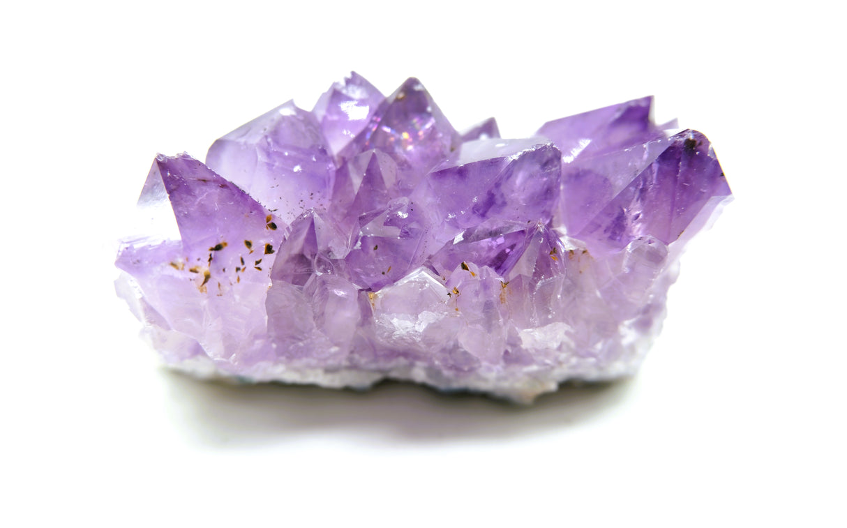 Amethyst Natural Crystal Cluster 105 | Standing Flat Base | 12.5 Ounces | Reiki Charged