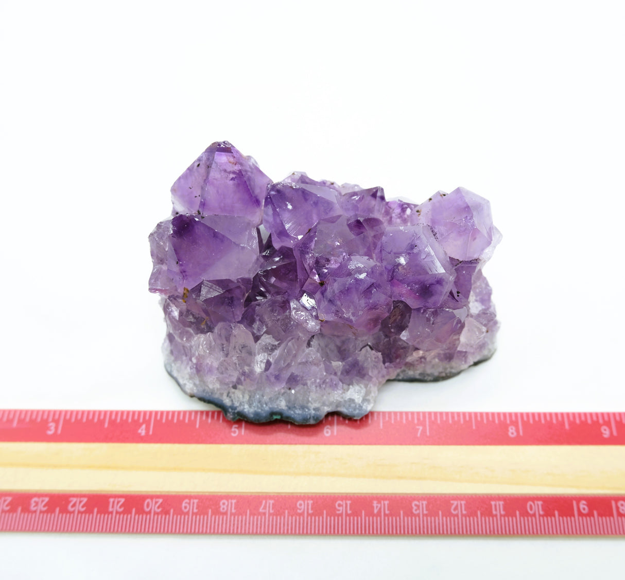 Amethyst Natural Crystal Cluster 105 | Standing Flat Base | 12.5 Ounces | Reiki Charged