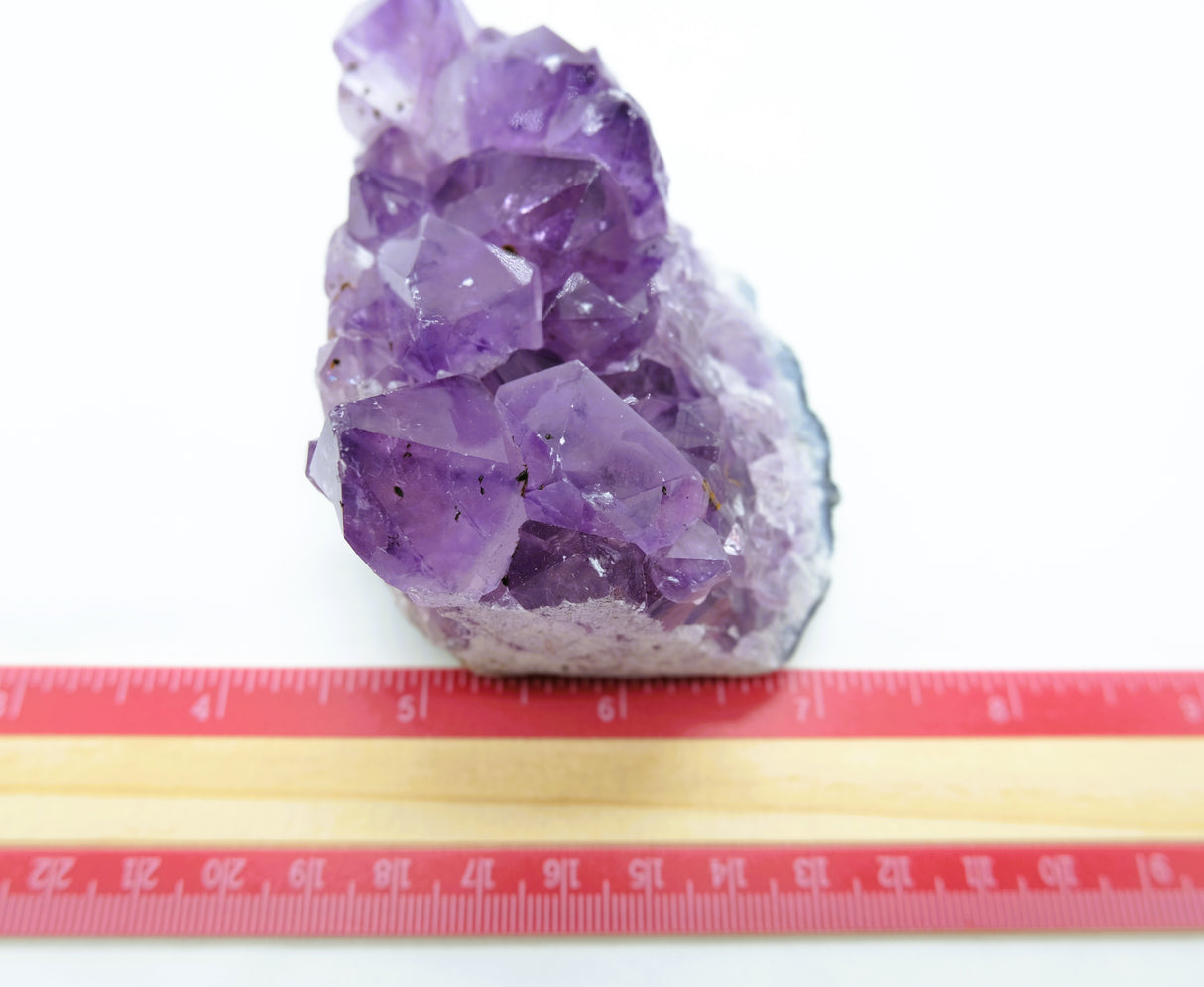 Amethyst Natural Crystal Cluster 105 | Standing Flat Base | 12.5 Ounces | Reiki Charged