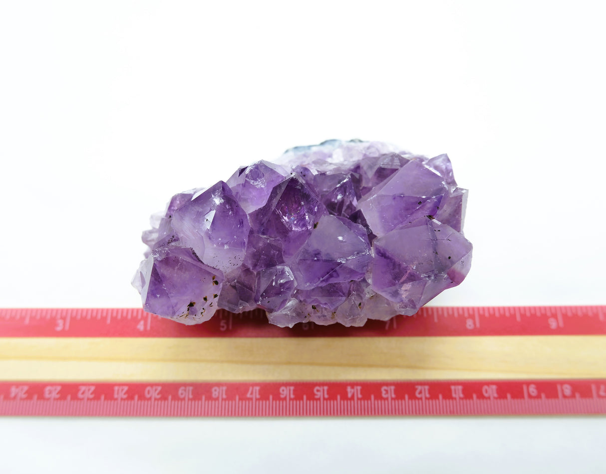 Amethyst Natural Crystal Cluster 105 | Standing Flat Base | 12.5 Ounces | Reiki Charged