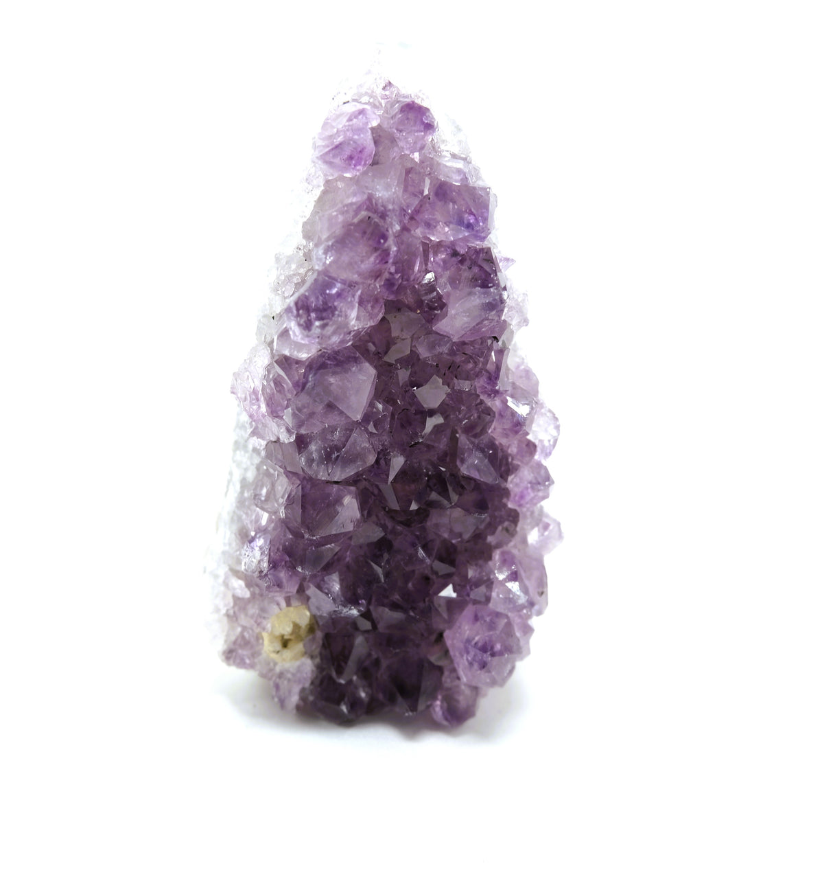 Amethyst Natural Crystal Cluster 106 | Standing Flat Base | 14 Ounces | Reiki Charged