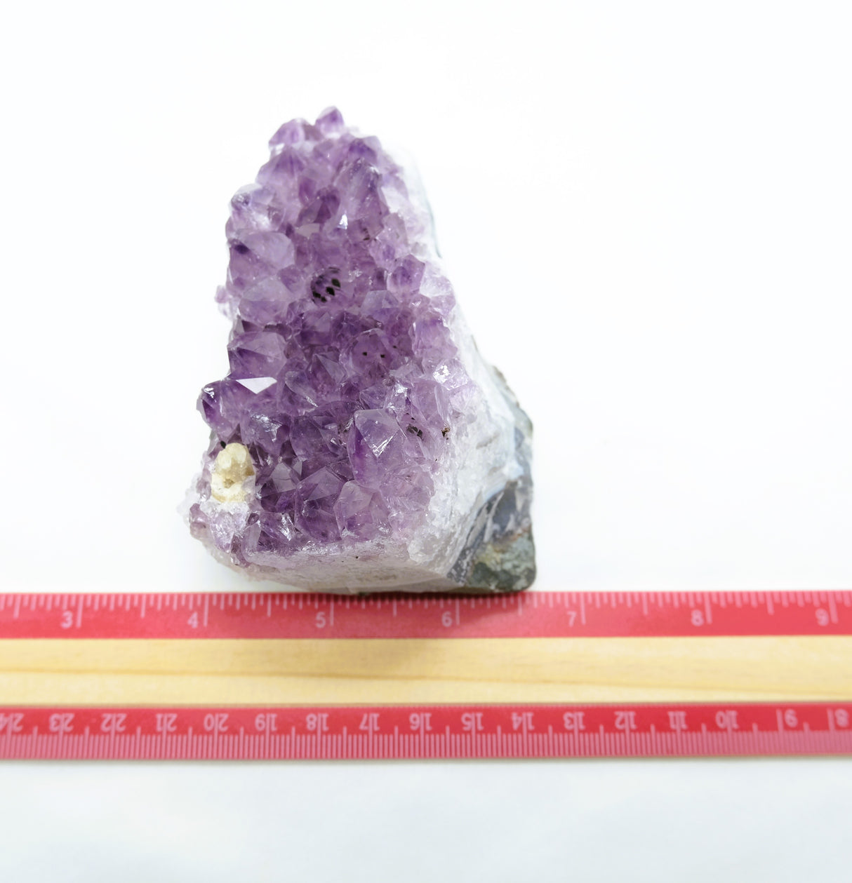 Amethyst Natural Crystal Cluster 106 | Standing Flat Base | 14 Ounces | Reiki Charged