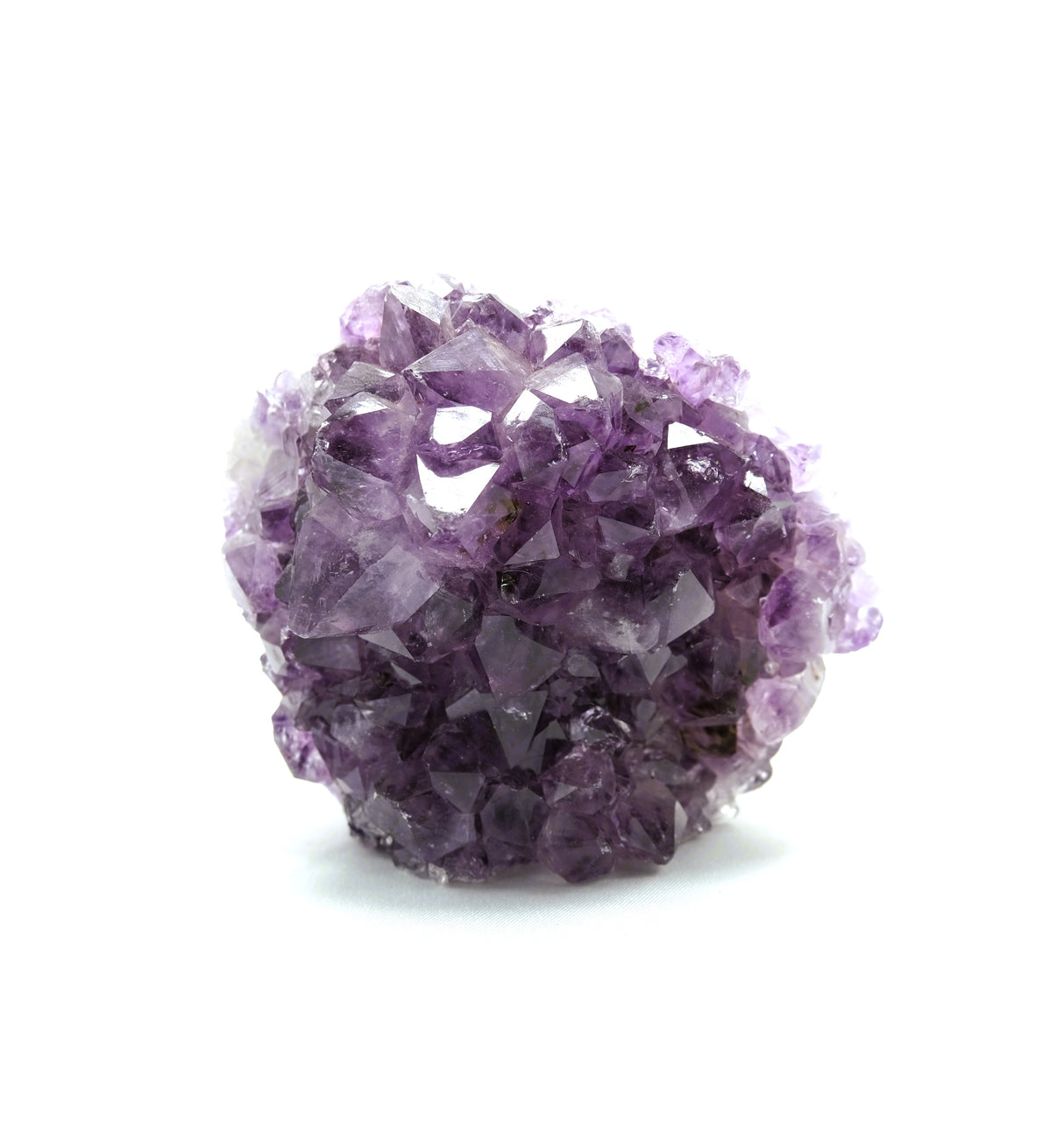Amethyst Natural Crystal Cluster 107 | Standing Flat Base | 18 Ounces | Reiki Charged