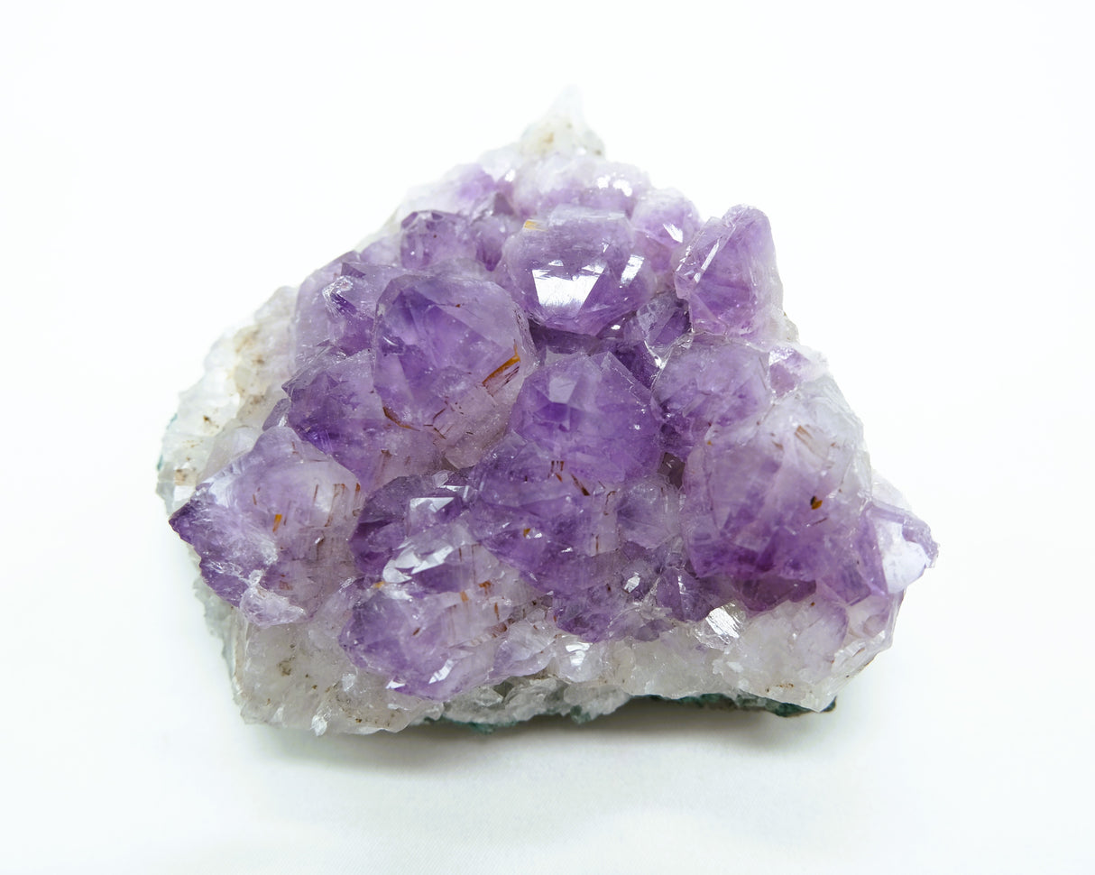 Amethyst Natural Crystal Cluster 108 | Standing Flat Base | 16 Ounces | Reiki Charged