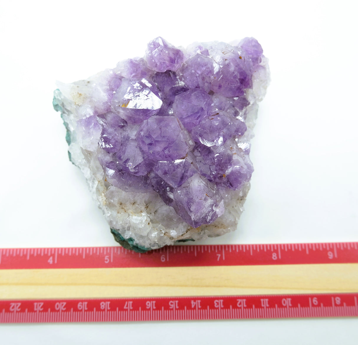 Amethyst Natural Crystal Cluster 108 | Standing Flat Base | 16 Ounces | Reiki Charged