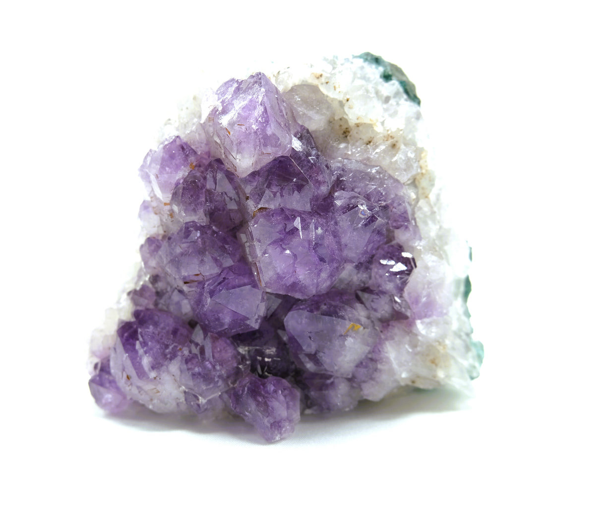 Amethyst Natural Crystal Cluster 108 | Standing Flat Base | 16 Ounces | Reiki Charged