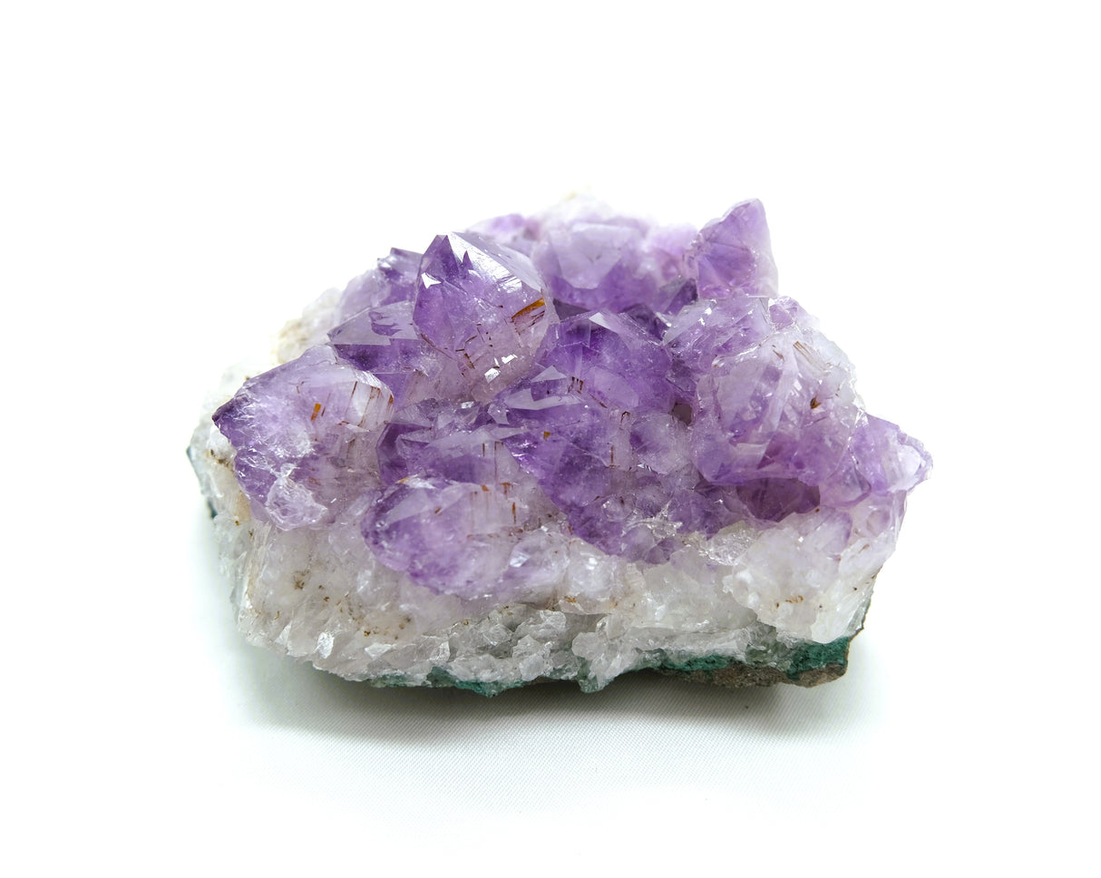 Amethyst Natural Crystal Cluster 108 | Standing Flat Base | 16 Ounces | Reiki Charged