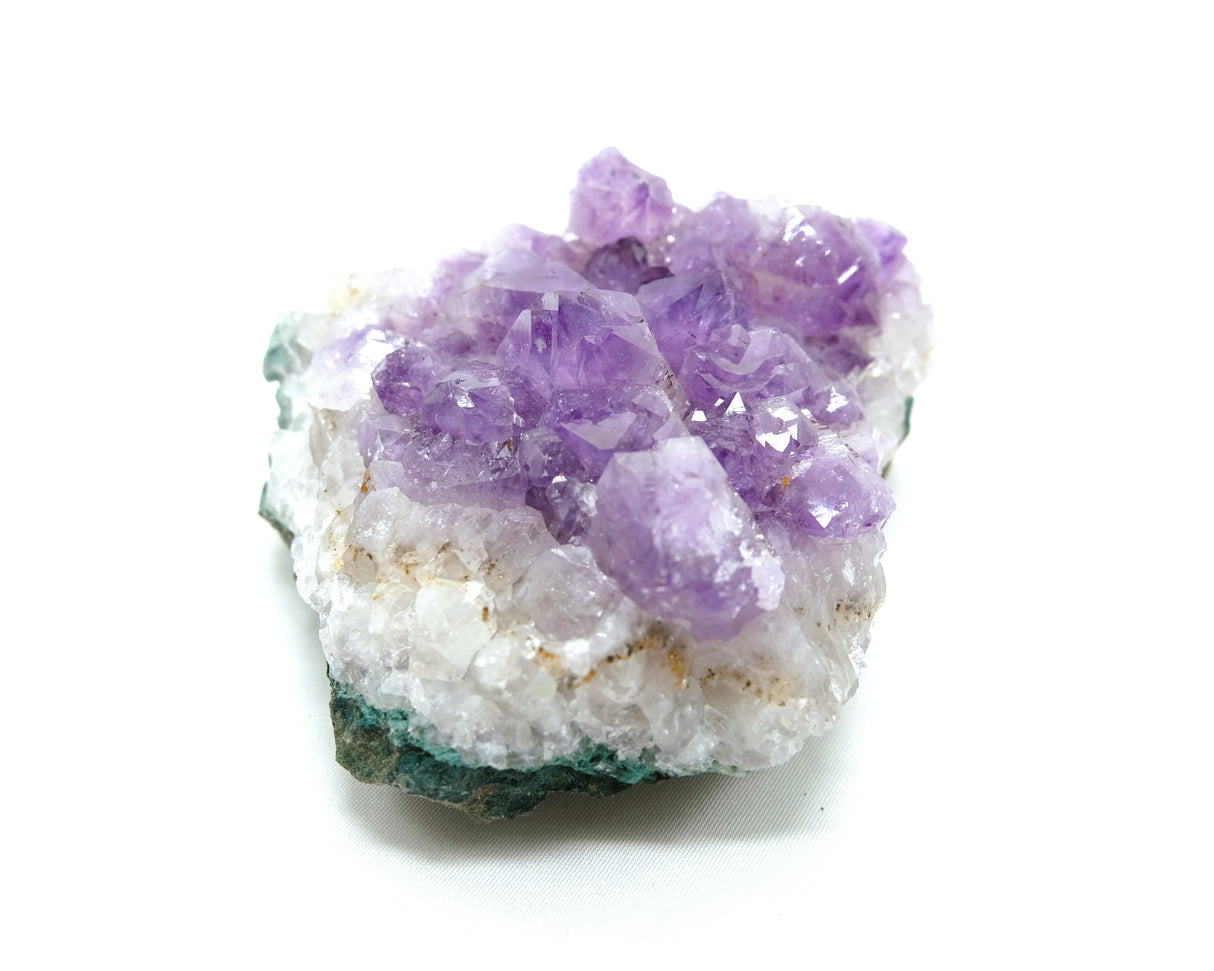 Amethyst Natural Crystal Cluster 108 | Standing Flat Base | 16 Ounces | Reiki Charged