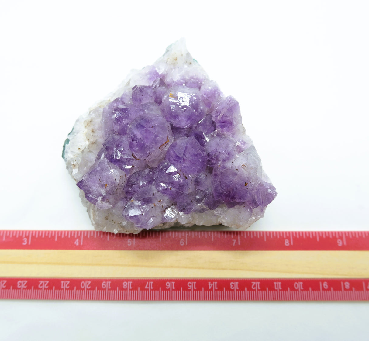 Amethyst Natural Crystal Cluster 108 | Standing Flat Base | 16 Ounces | Reiki Charged