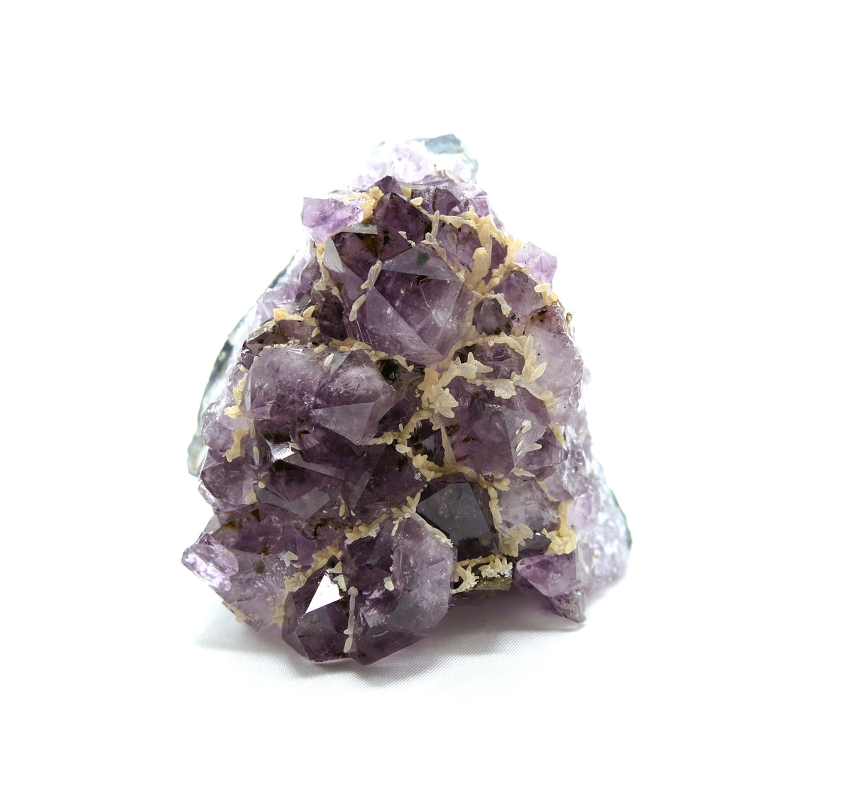 Amethyst Natural Crystal Cluster 109 | Standing Flat Base | 13.9 Ounces | Reiki Charged