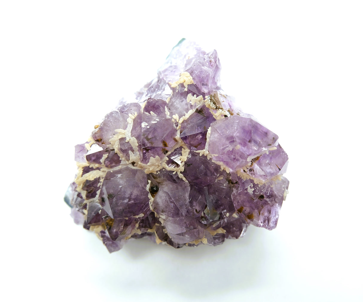 Amethyst Natural Crystal Cluster 109 | Standing Flat Base | 13.9 Ounces | Reiki Charged