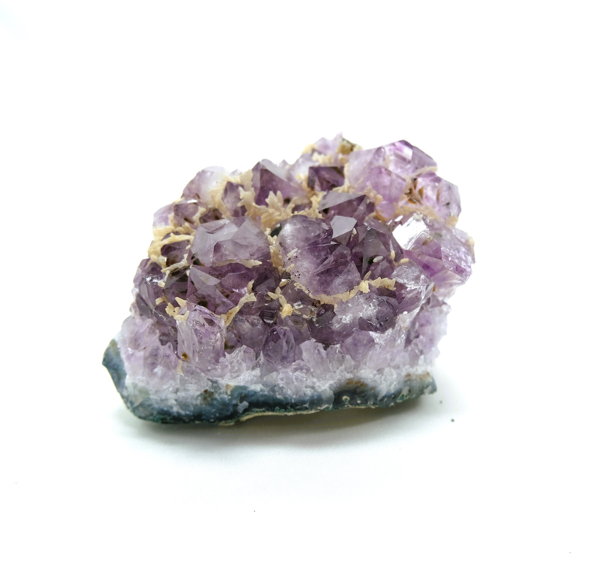 Amethyst Natural Crystal Cluster 109 | Standing Flat Base | 13.9 Ounces | Reiki Charged