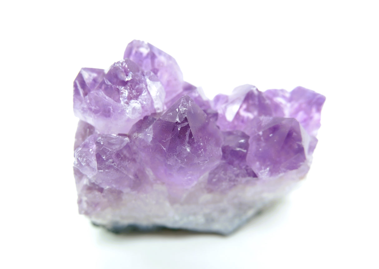 Amethyst Natural Crystal Cluster 110 | Standing Flat Base | 11.6 Ounces | Reiki Charged