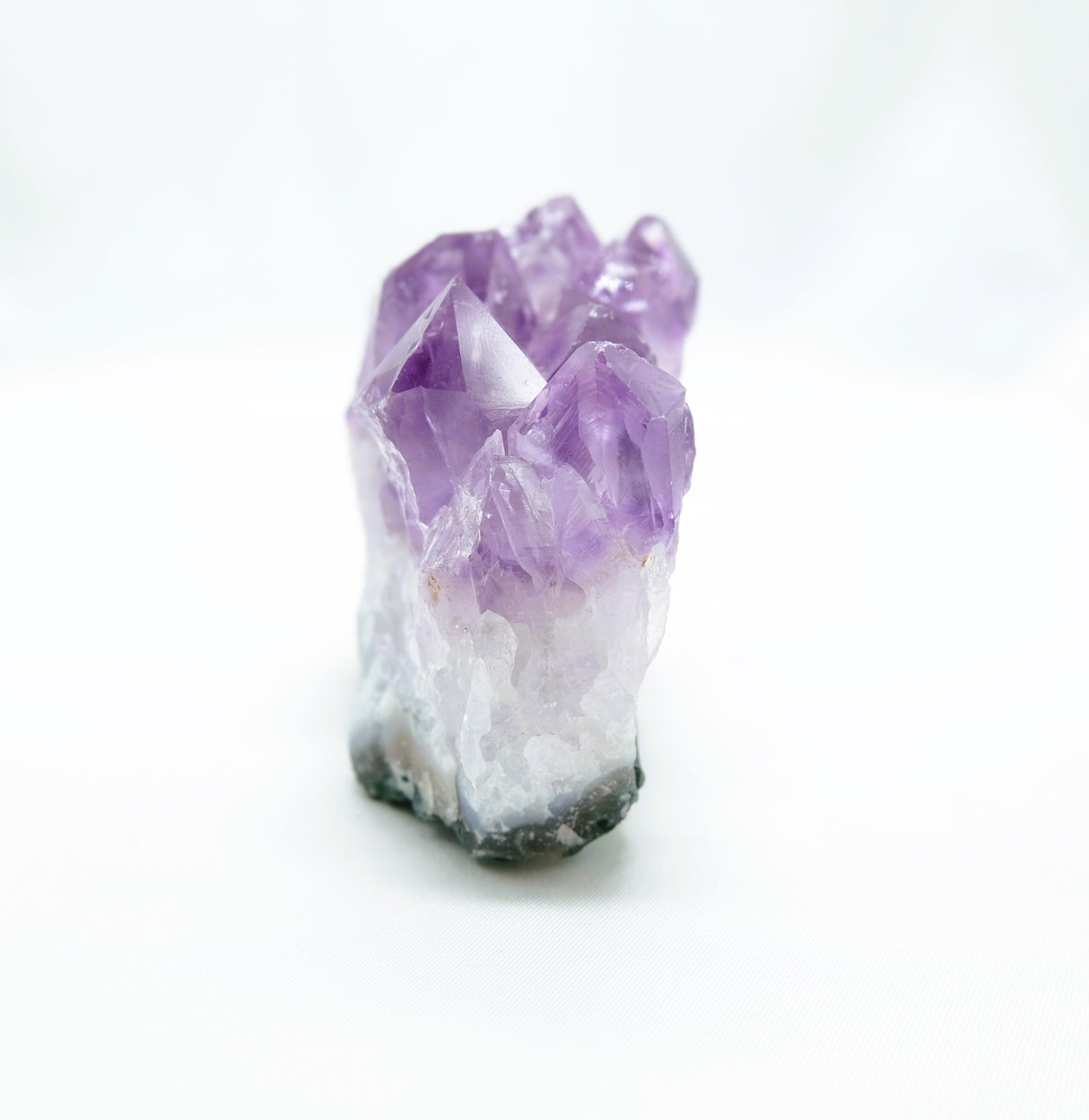 Amethyst Natural Crystal Cluster 110 | Standing Flat Base | 11.6 Ounces | Reiki Charged