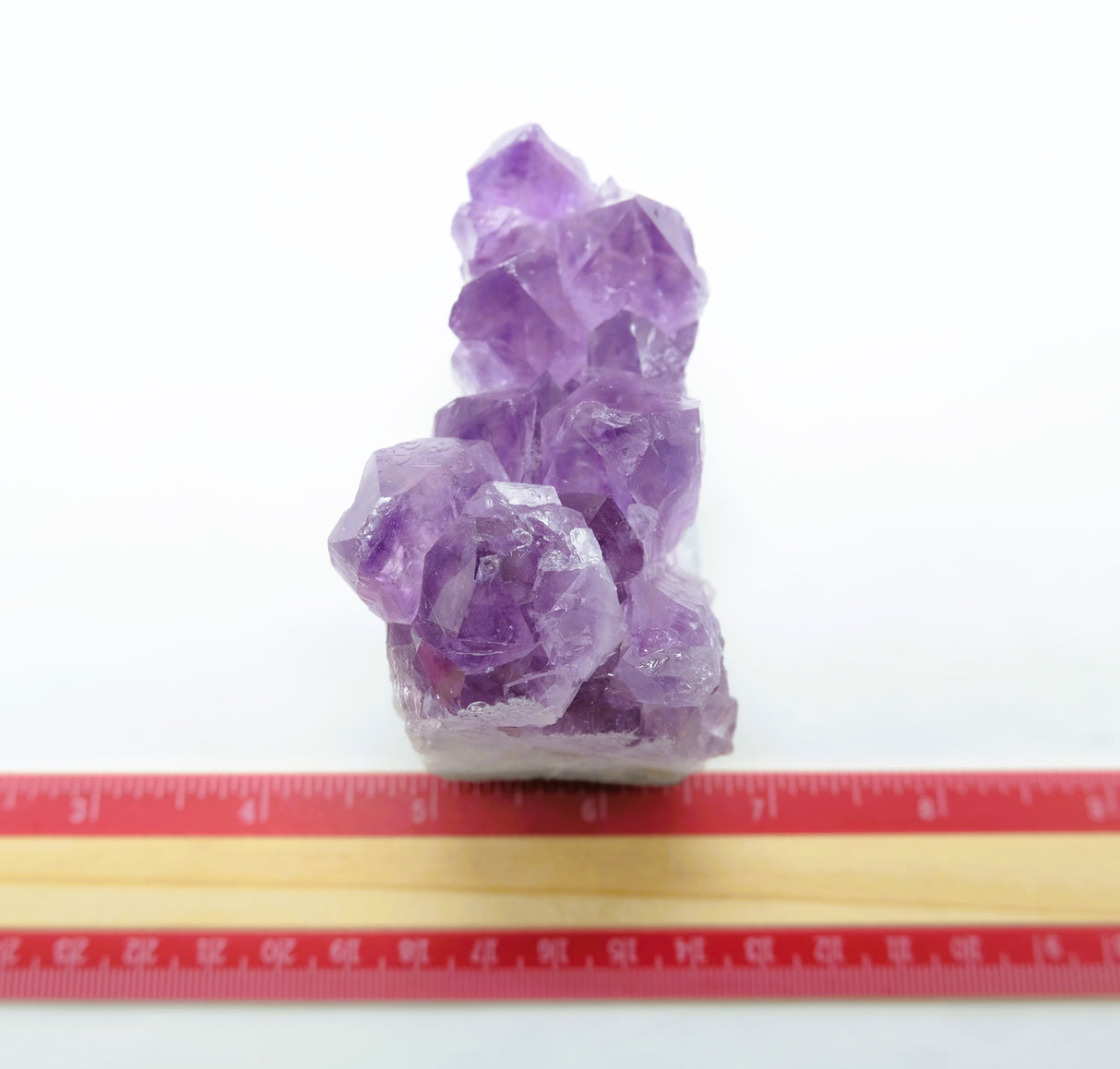 Amethyst Natural Crystal Cluster 110 | Standing Flat Base | 11.6 Ounces | Reiki Charged