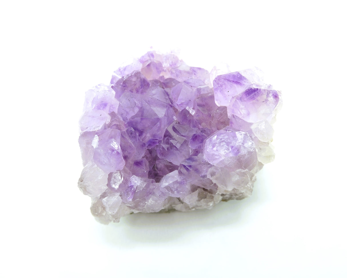 Amethyst Natural Crystal Cluster 111 | Standing Flat Base | 17.5 Ounces | Reiki Charged