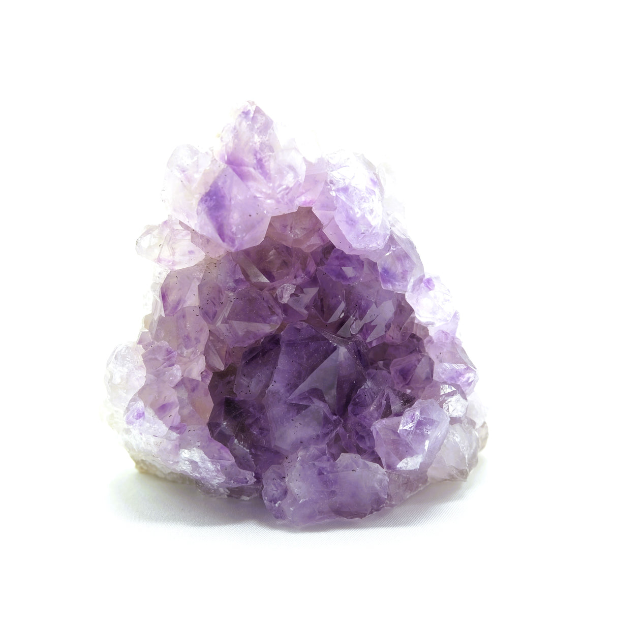 Amethyst Natural Crystal Cluster 111 | Standing Flat Base | 17.5 Ounces | Reiki Charged
