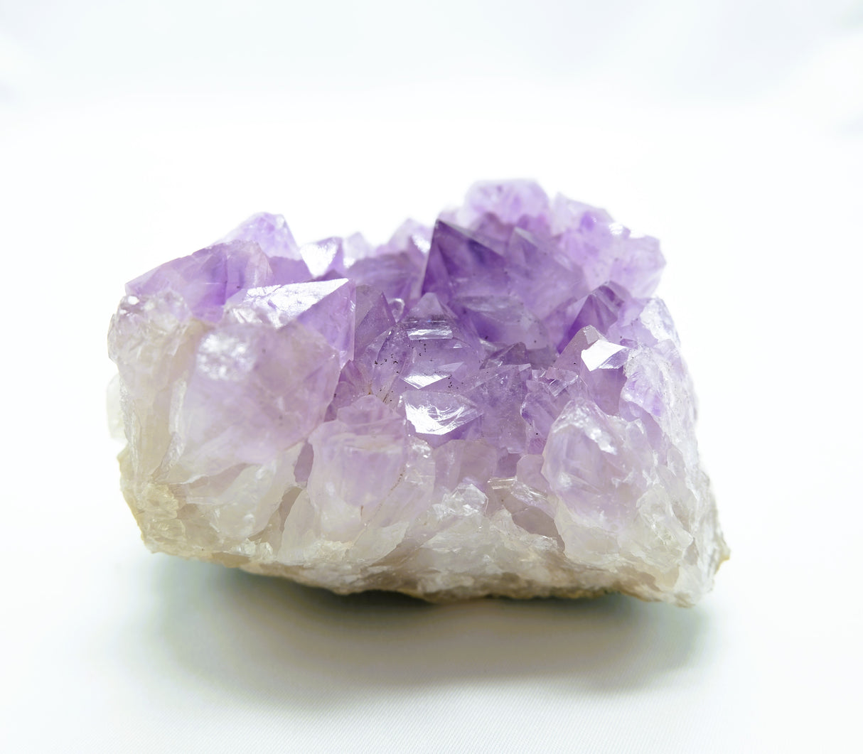 Amethyst Natural Crystal Cluster 111 | Standing Flat Base | 17.5 Ounces | Reiki Charged