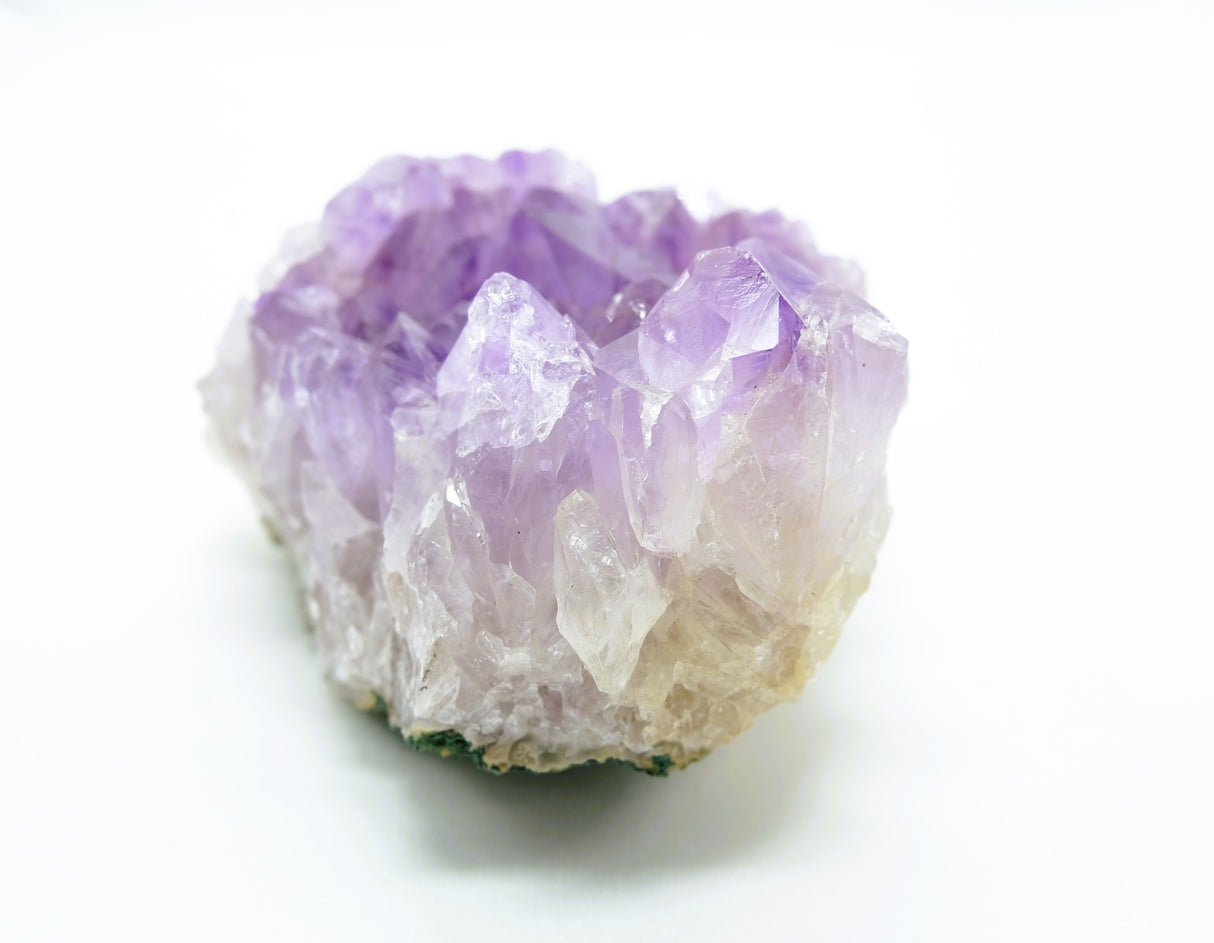 Amethyst Natural Crystal Cluster 111 | Standing Flat Base | 17.5 Ounces | Reiki Charged