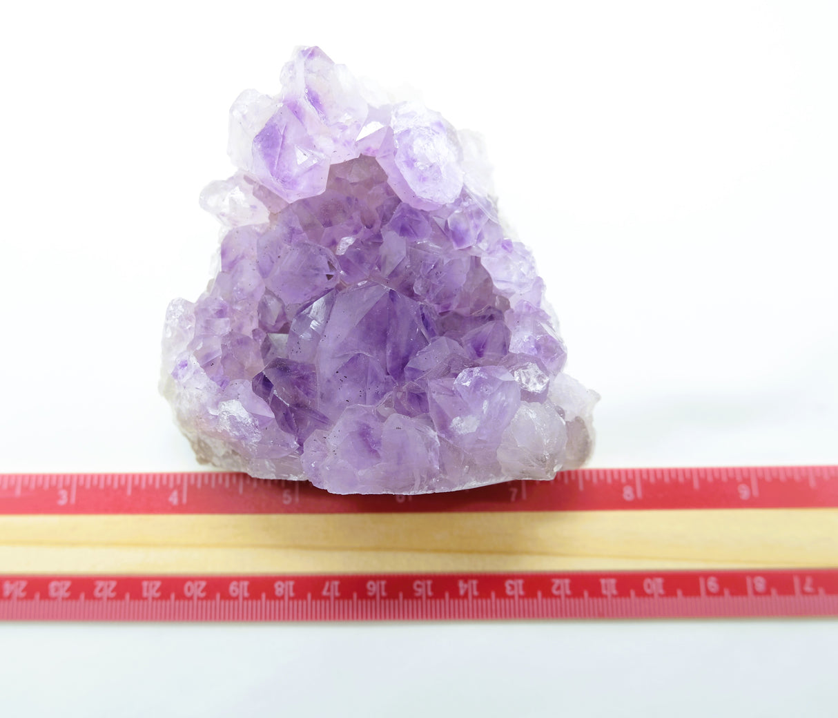 Amethyst Natural Crystal Cluster 111 | Standing Flat Base | 17.5 Ounces | Reiki Charged