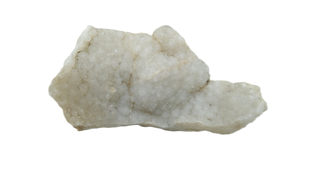 Raw White Agate Druzy Crystal Geode Clusters | Many Sizes