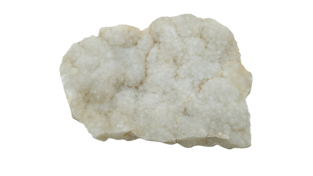 Raw White Agate Druzy Crystal Geode Clusters | Many Sizes