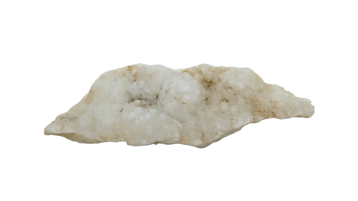 Raw White Agate Druzy Crystal Geode Clusters | Many Sizes