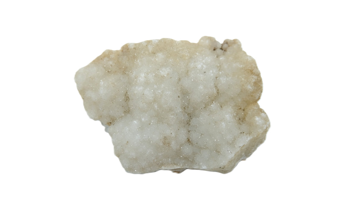 Raw White Agate Druzy Crystal Geode Clusters | Many Sizes