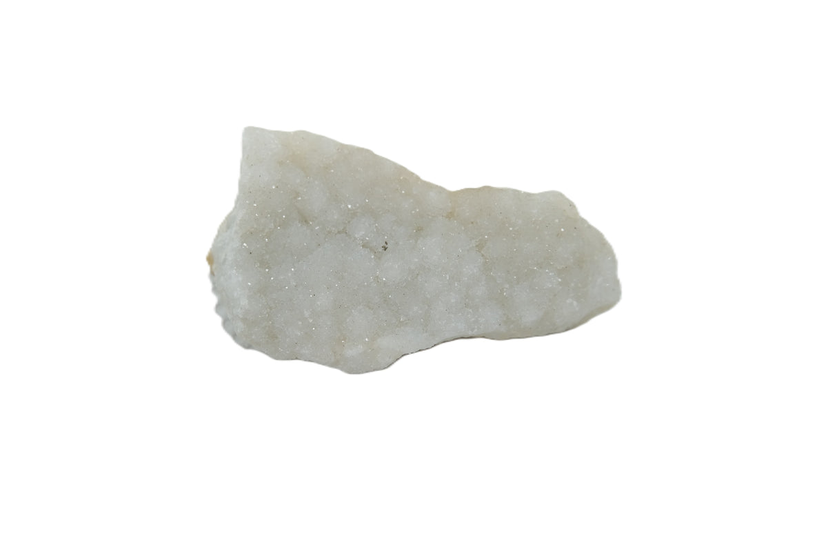 Raw White Agate Druzy Crystal Geode Clusters | Many Sizes