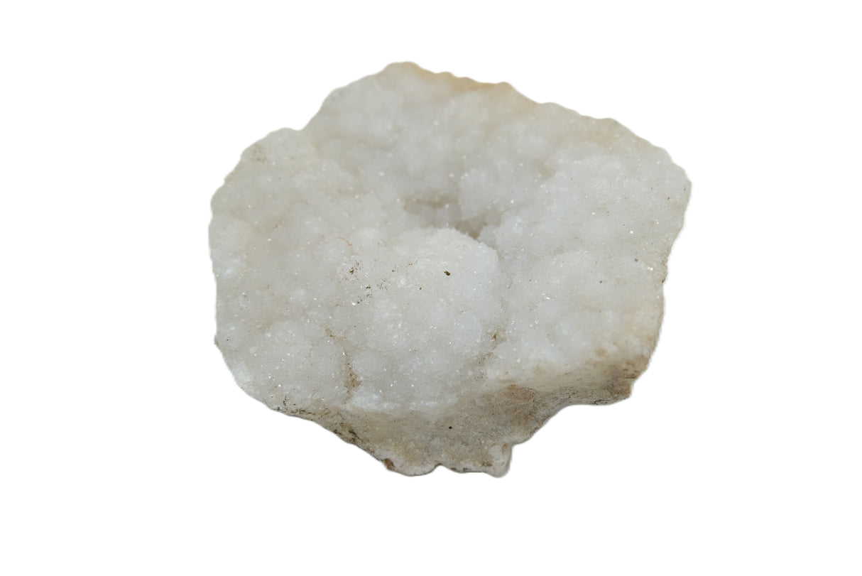Raw White Agate Druzy Crystal Geode Clusters | Many Sizes
