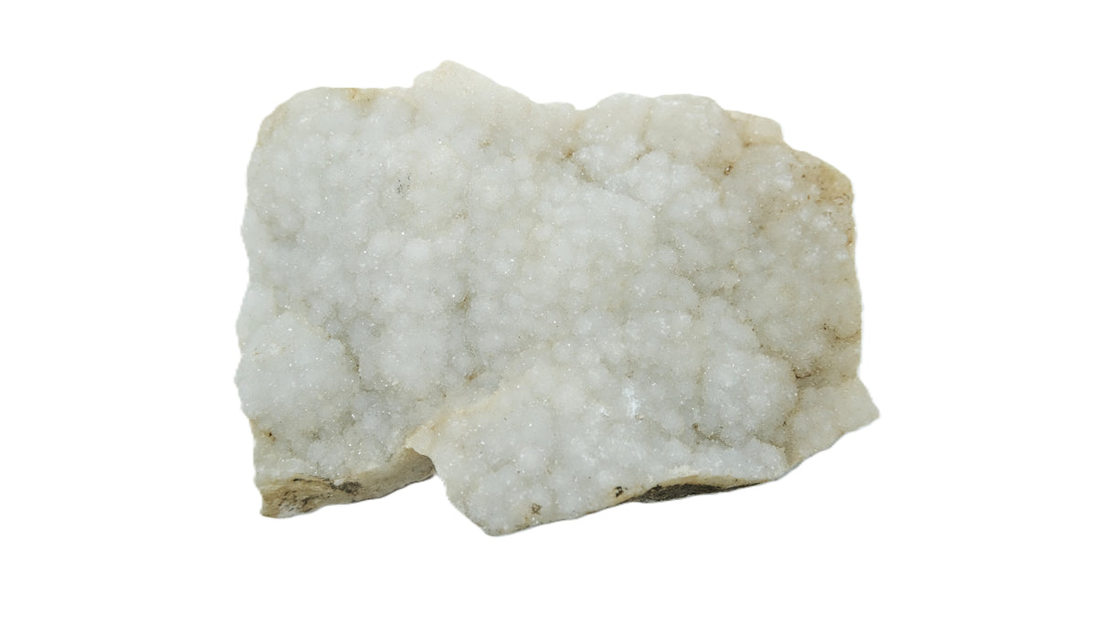 Raw White Agate Druzy Crystal Geode Clusters | Many Sizes