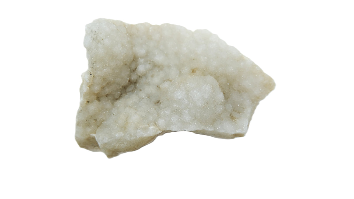 Raw White Agate Druzy Crystal Geode Clusters | Many Sizes