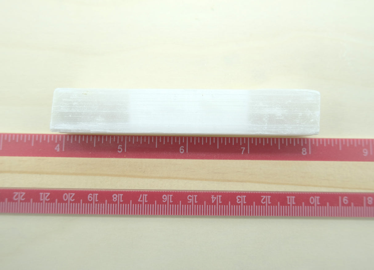 Natural Raw Selenite Wand | 4 Inches | Reiki Charged | Ethically Sourced