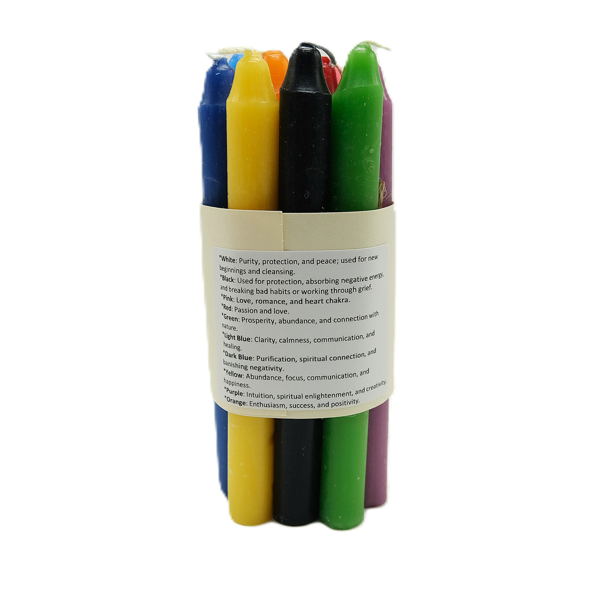 10 Pack 5 Inch Chime Candles | Variety Pack | Spell Candles | Ritual Candles | 10 Colors | Unscented