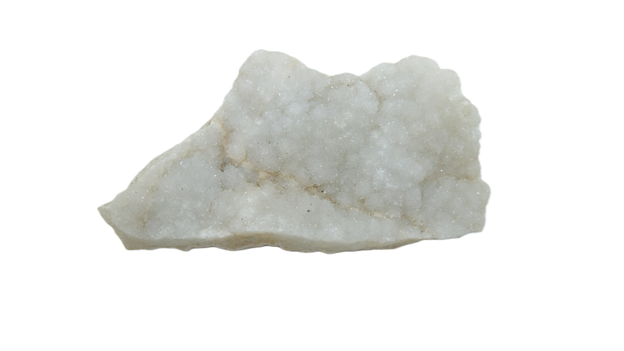 Raw White Agate Druzy Crystal Geode Clusters | Many Sizes