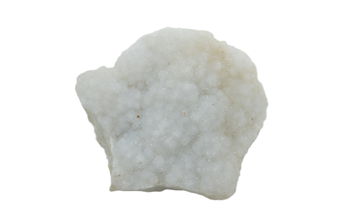 Raw White Agate Druzy Crystal Geode Clusters | Many Sizes