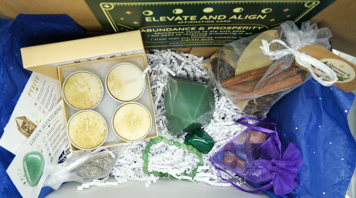 Curated Crystal & Spiritual Wellness Box | 12 Themes Available | Crystals, Herbs, Spiritual Tools & Self-Care Gifts