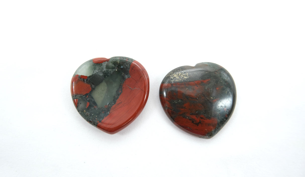 Various Heart Shaped Worry Stones