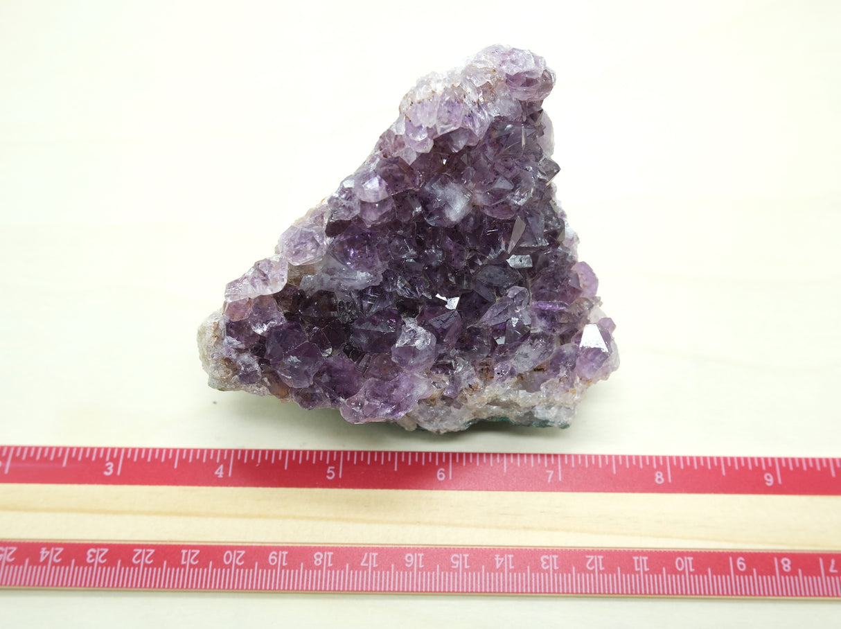 Amethyst Crystal Cluster 101 | Standing Flat Base | 15 Ounces | Reiki Charged