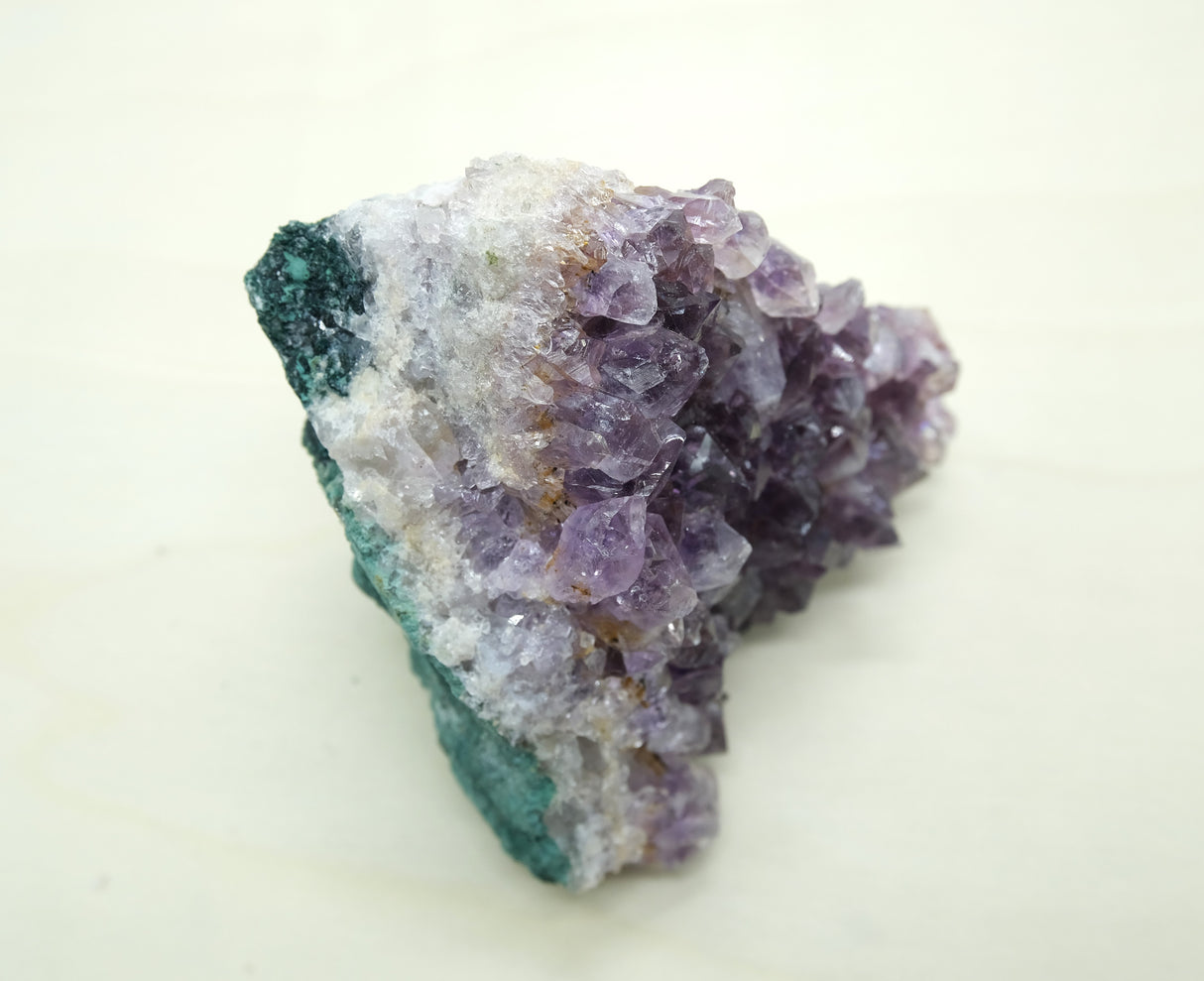 Amethyst Crystal Cluster 101 | Standing Flat Base | 15 Ounces | Reiki Charged