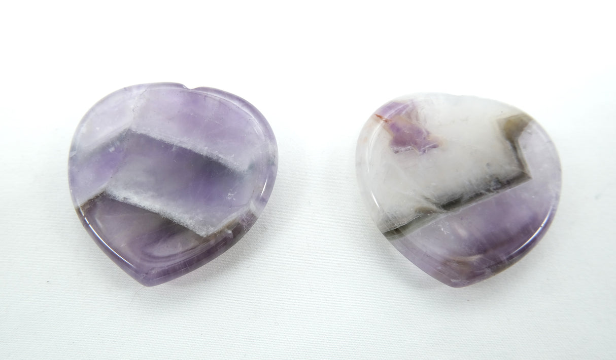 Various Heart Shaped Worry Stones