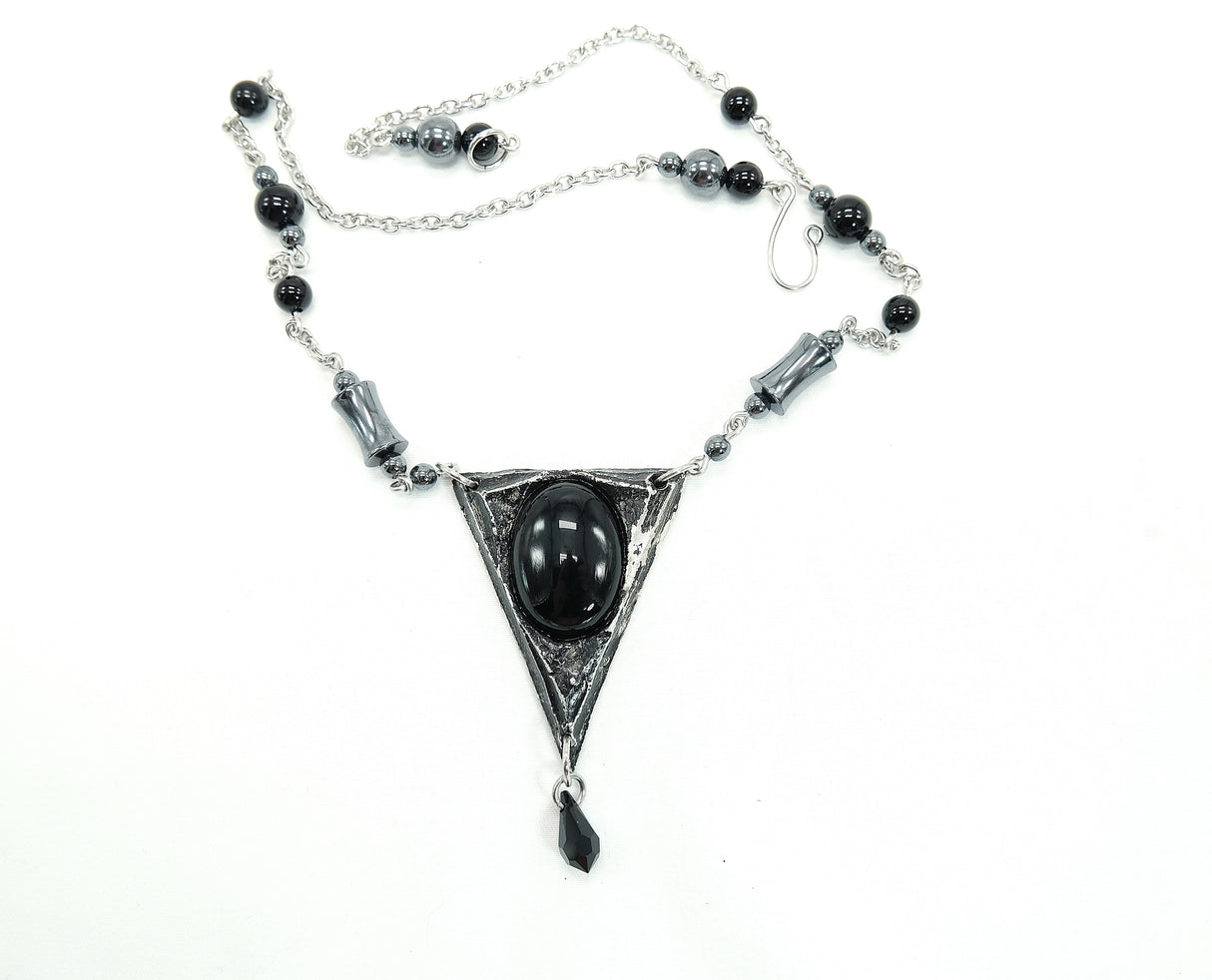 Black Onyx Triad Necklace