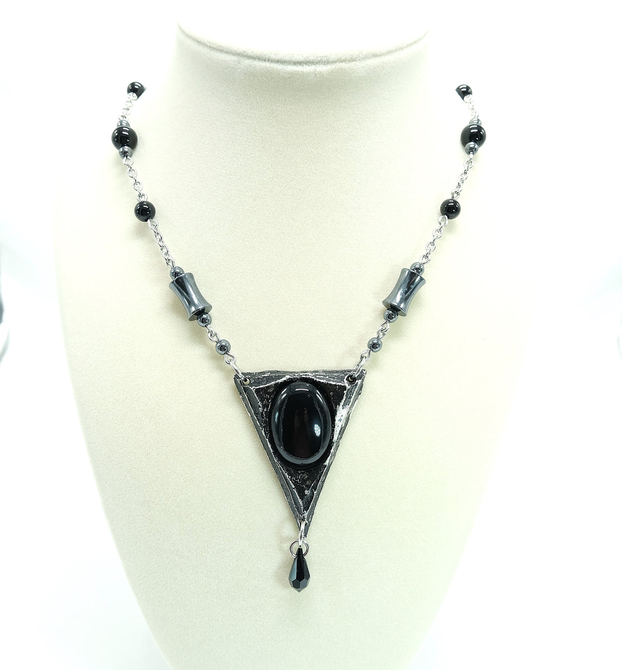 Black Onyx Triad Necklace