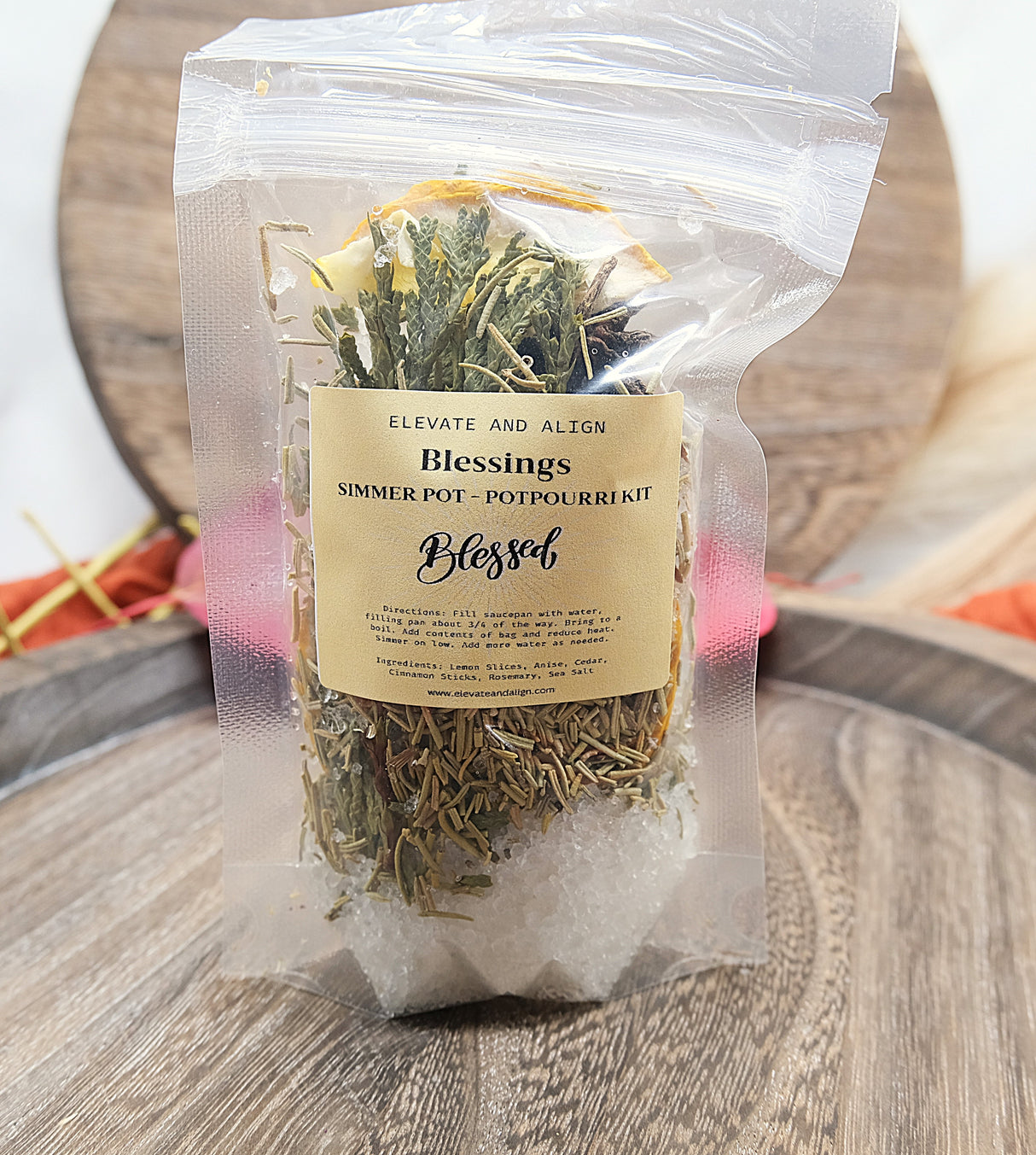 Spring Summer Winter Fall Intention Simmer Pots - Witchy Herbal Pot - Ritual Herb Pot - Natural Potpourri